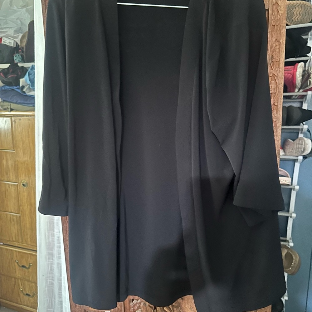 Black pullover Susan graver interchangeable wear with anything dress up/dwn